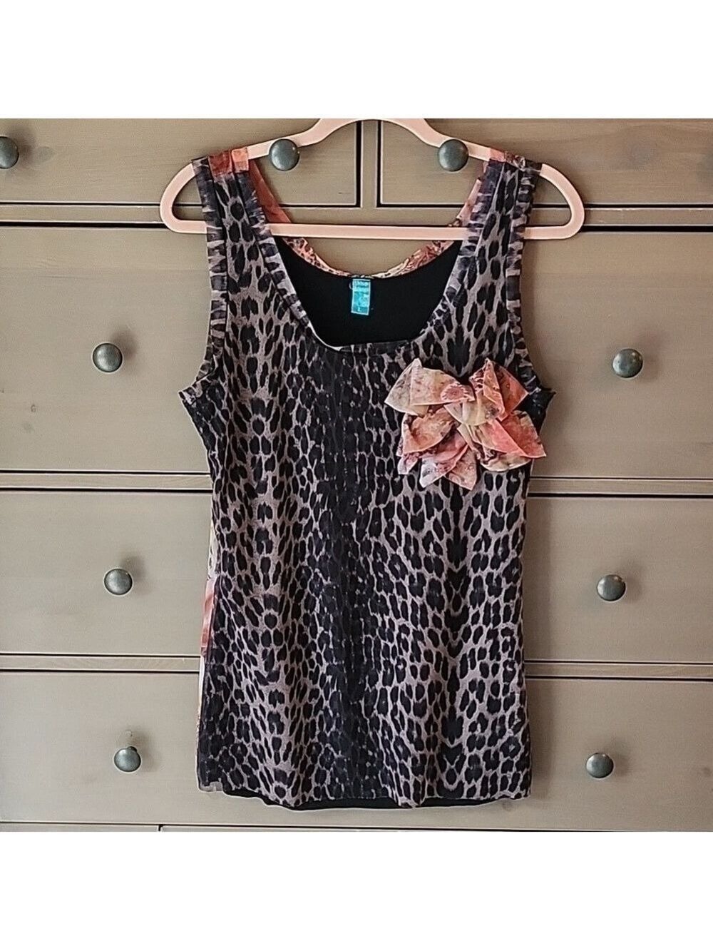URBAN MANGO LEOPARD PRINT TOP SIZE LARGE